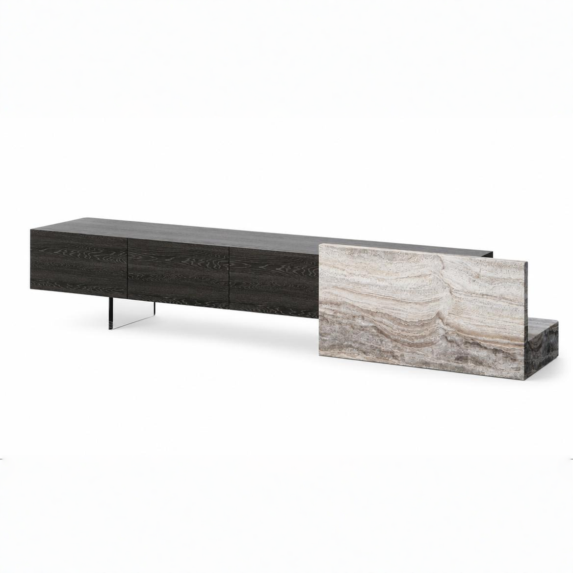 Bromley Marble & Wood TV Unit