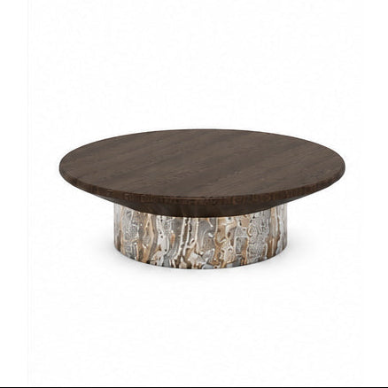 Burford Marble & Wood Coffee Table