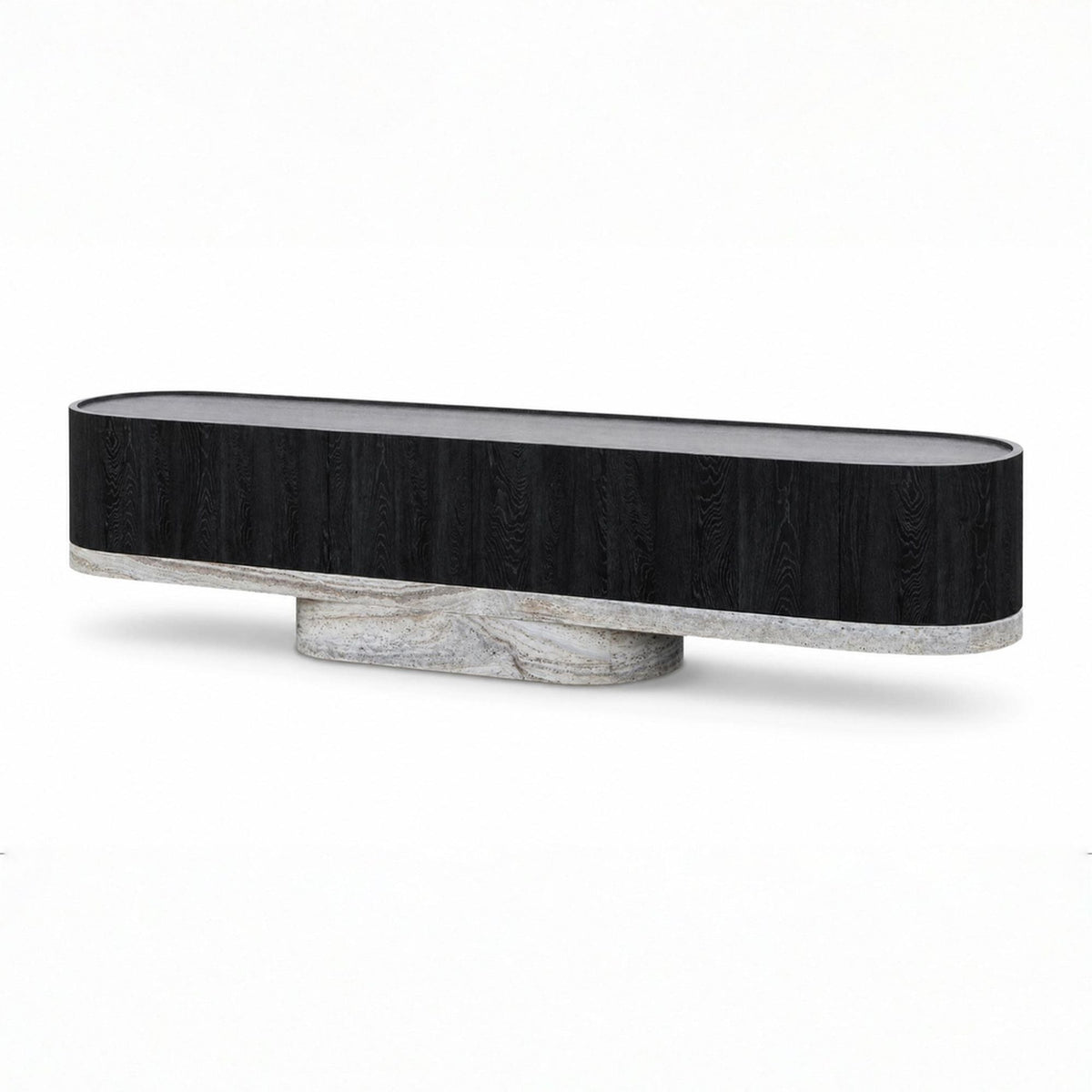 Hadley Marble & Wood TV Unit