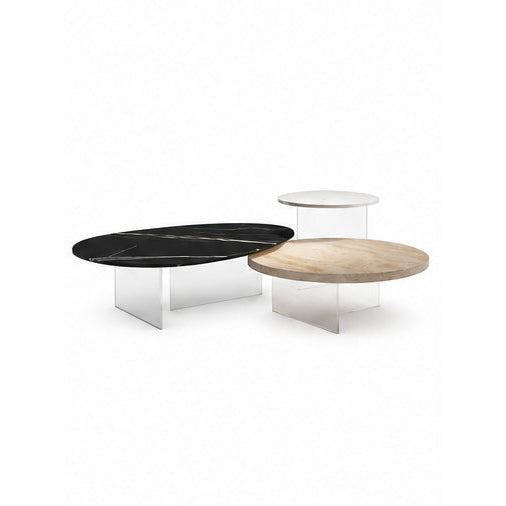 Hensley Marble & Wood Coffee Table