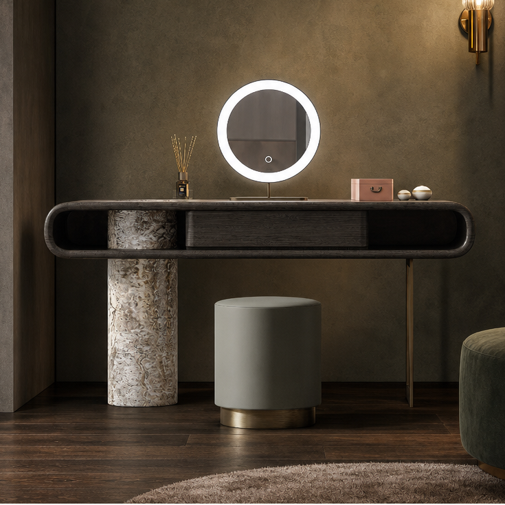 Highgrove Marble & Wood Dressing Table