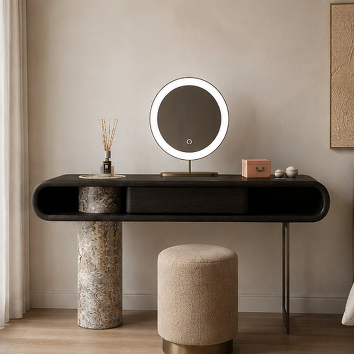 Highgrove Marble & Wood Dressing Table