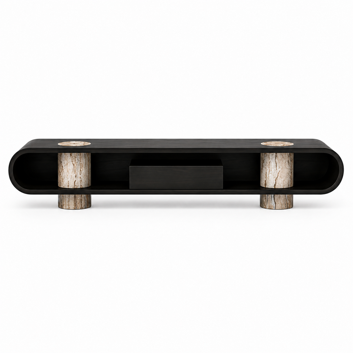 Highgrove Marble & Wood TV Unit