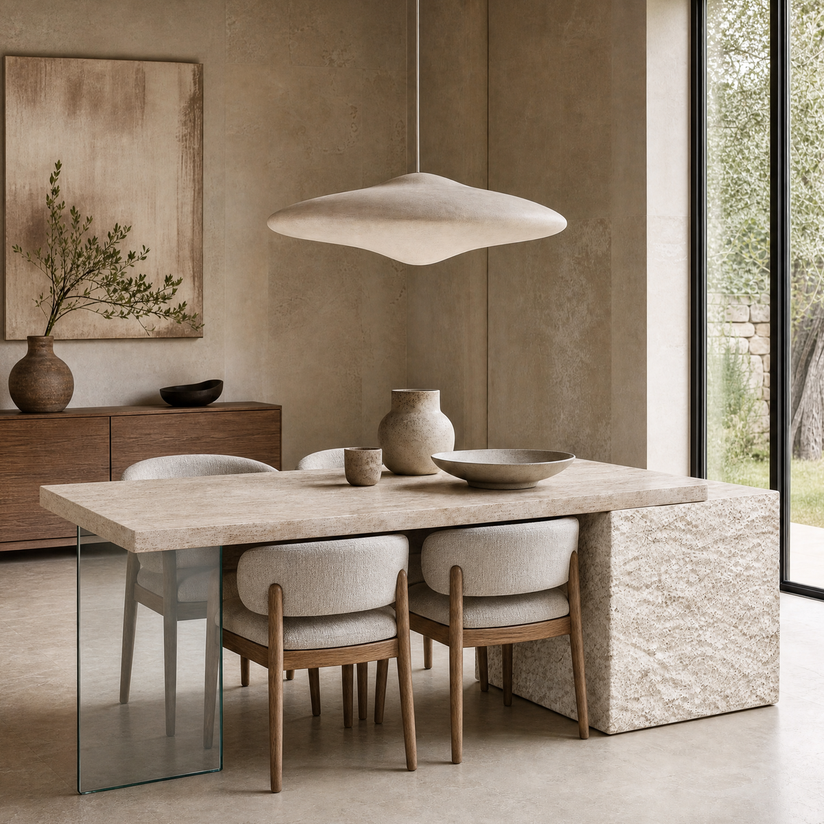 Langford Marble Dining Table