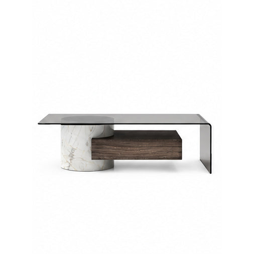 Marlowe Marble & Wood Coffee Table